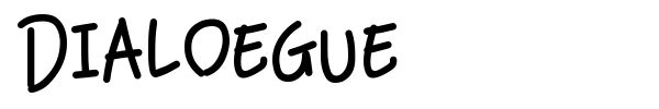 Dialoegue font preview
